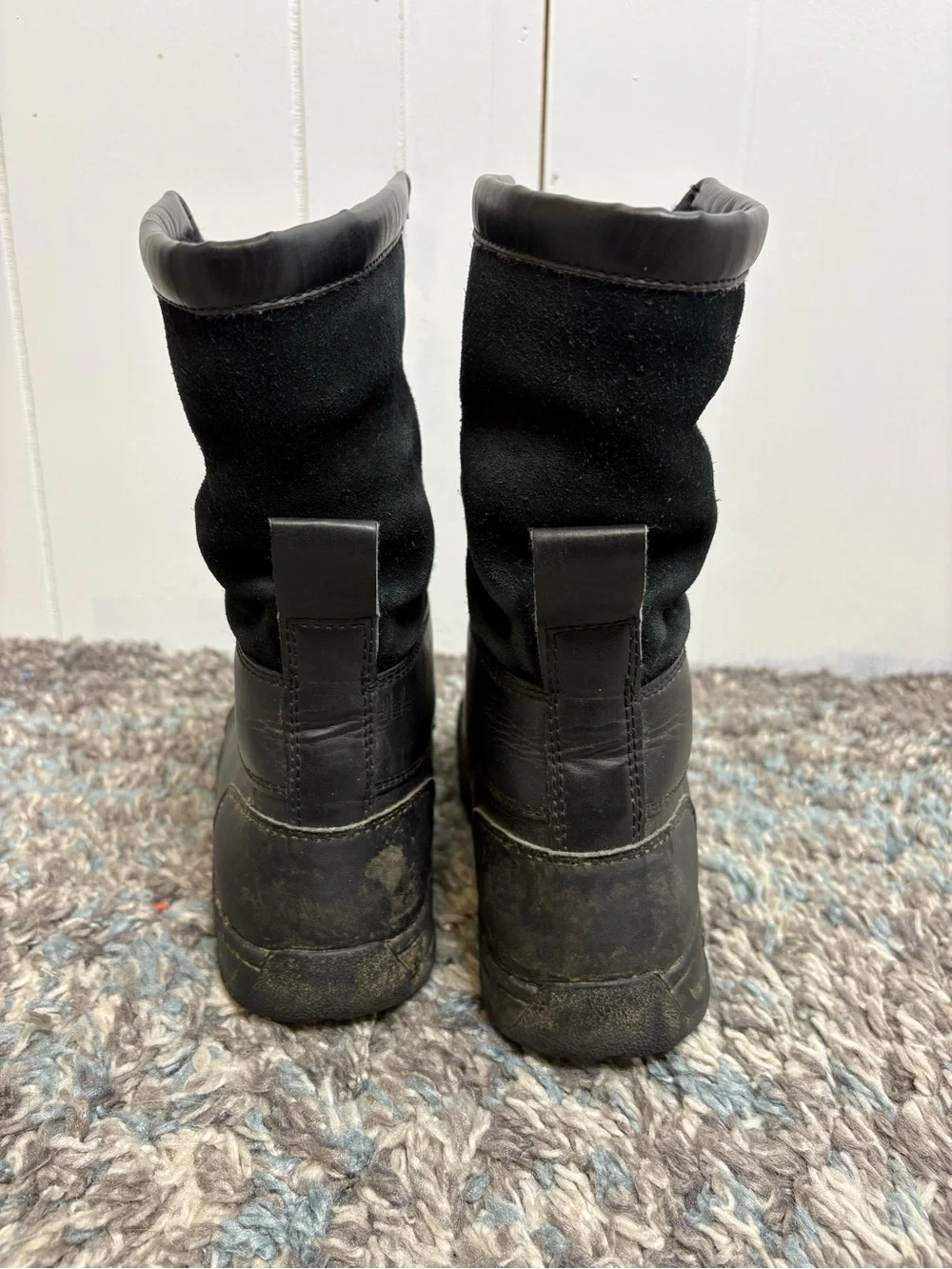 Ugg Boots Kids 4 Butte Lace Up Tall Thinsulate Waterproof All Black Winter